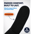 thumbnail image 5 of Special Essentials 6 Pairs Women's Non-Binding Diabetic & Circulator Ankle Socks - Comfortably Soft, Moisture-Wicking Cotton Black, 5 of 7