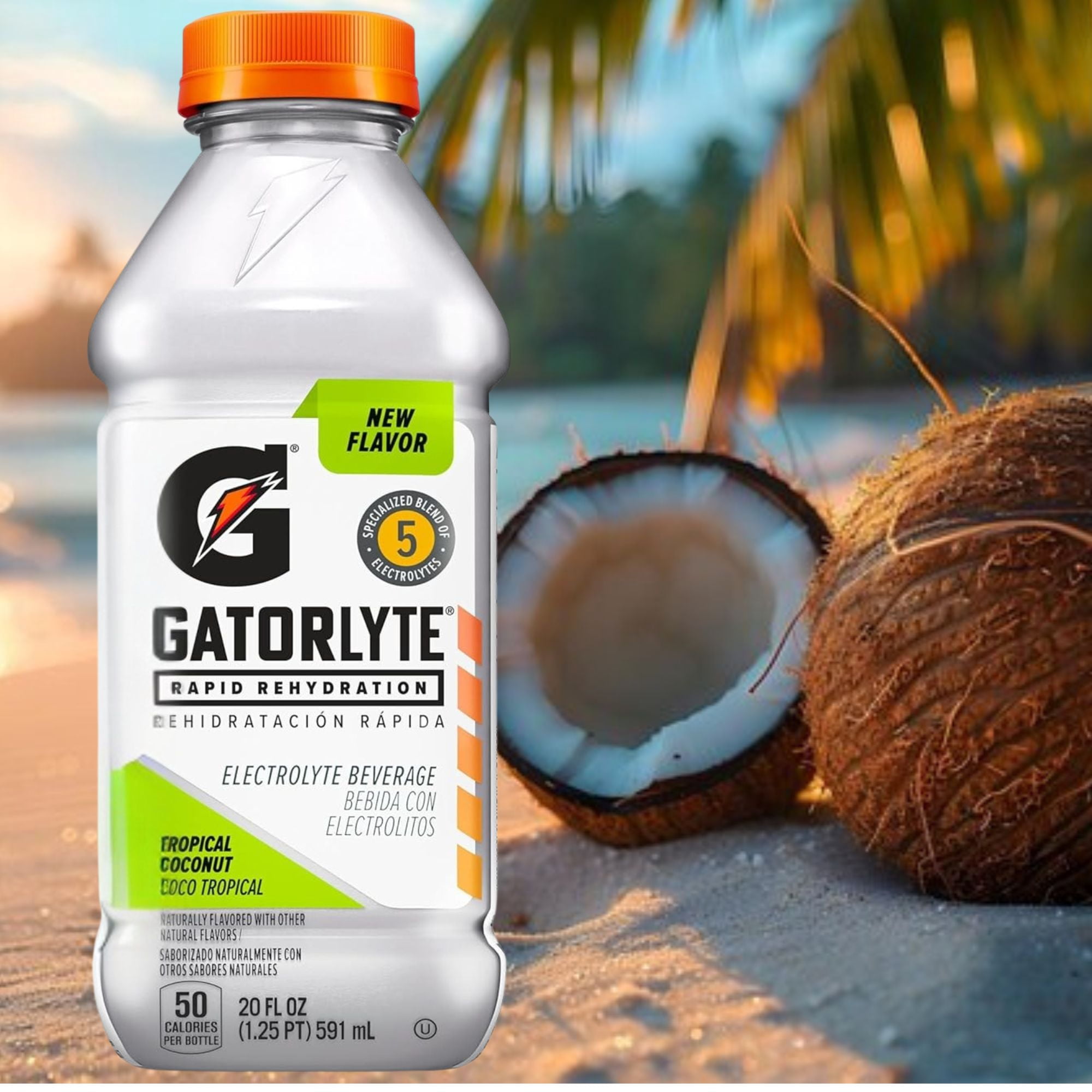 Gatorlyte Rapid Rehydration 6‑Flavor Sampler Pack, 20oz Bottles (6 Count)