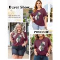 thumbnail image 4 of Anbech Christian Shirts Women Faith T Shirts Plus Size Graphic Shirts Oversized Short Sleeve Loose Tee, 4 of 5
