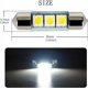 thumbnail image 2 of Bombilla LED 5050 de 36MM para coche, luz de matrícula, lámpara de cúpula Interior blanca, 6000K, luz de estrellas, 10 Uds., 2 of 5