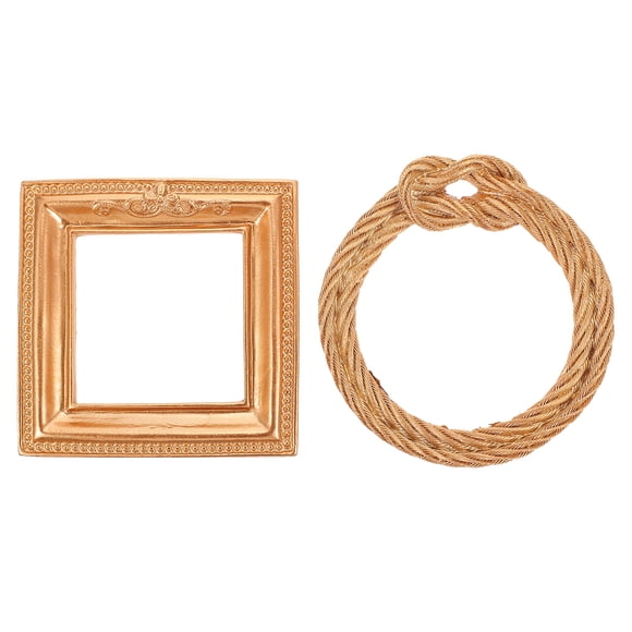 KAKOWELY Resin Picture Frames 2Pcs Resin Picture Frames Vintage Photo Frames European Style Fixing Frames4.33"X4.33"X0.28"