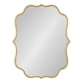 thumbnail image 3 of Kate and Laurel Higby Scalloped Wall Mirror, 24 x 31, Gold, Decorative Modern Glam Mirror with Curved Scalloped Edge and Robust Metal Frame, 3 of 8
