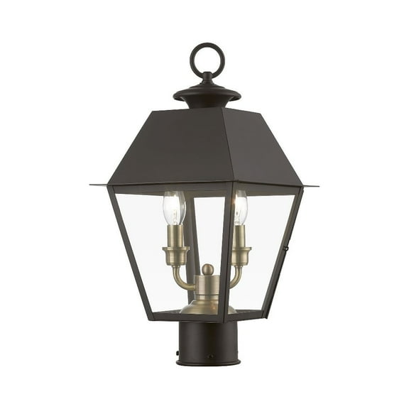 Livex Lighting - Wentworth - 2 Light Medium Outdoor Post Top Lantern In Classic