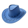thumbnail image 2 of Sombrero de Vaquero Yinane Accesorio Disfraz Occidental 58cm Blanco, 2 of 5