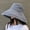 Gray, variant on Fesfesfes Women Sun Hat Foldable Solid Color Bucket Hat Leides Fisherman Hat Elegant Beach Hat