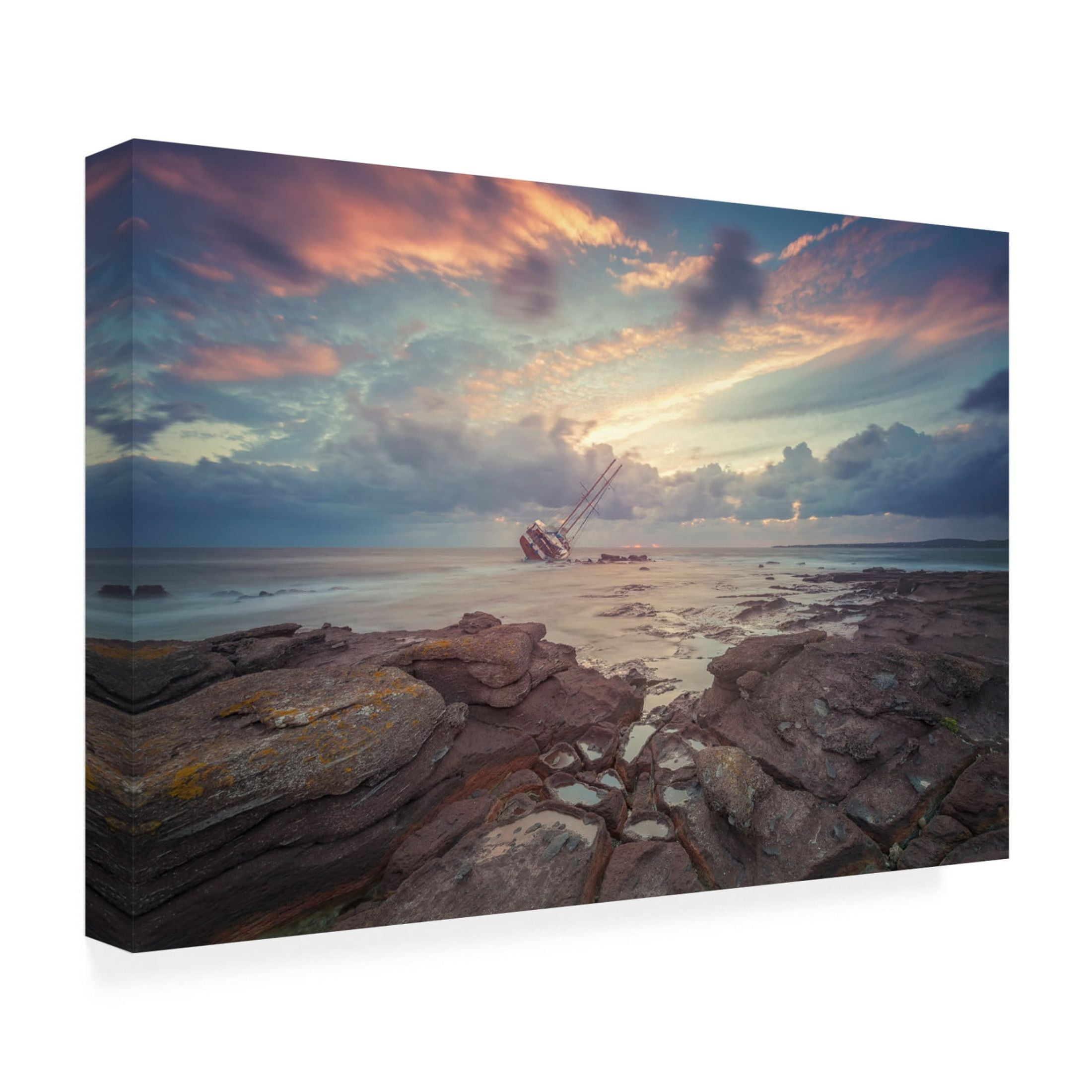 Canvas Wall Art - Daniele Atzori 'Lost Ad2' Wall Art for Living Room, Bedroom, or Office Décor by Trademark Fine Art - 47 x 30 Inches