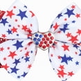 thumbnail image 6 of TOWED22 Hair Bows for Girls, White Bow Hair Clips, 4th of July Sequin Hair Bow Alligator Clip, Sparkly Cheer Barrettes Hairpins for Girls Kids Teens Children(White), 6 of 6