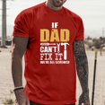 thumbnail image 2 of ZHUASHUM Men'S T Shirt Short Sleeve Male Spring And Summer Fathers Day Casual Retro Letter Partial Printing T Shirt Round Neck Top Red Xl, 2 of 6