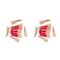 thumbnail image 2 of Injueey 10 uñas de dedo de fantasmas, fáciles de usar y quitar, uñas postizas para un aspecto inquietantemente hermoso, regalo de uñas uña roja (8*2 cm) 2Conjunto, 2 of 6