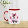 thumbnail image 3 of Faith Love Hope Schnauzer Breast Cancer Awareness Survivor 11oz Accent Two-tone Mug Miniature Schnauzer Dog Lover Coffee Tea Cup - 02017, 3 of 5