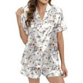 thumbnail image 3 of Womens Pajama Sets Halloween Printed Short Sleepwear Loungewear Nightwear Nightclothes Homewear, 3 of 5