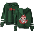 thumbnail image 4 of Cult of The Lamb Fashion Merch graphic hooded  drawstring pocketless  sweatshirt men/women pullover, 4 of 6