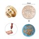 thumbnail image 5 of Cabeza De Sello Cabeza de cobre de sello de 25 mm Cabeza de cobre de forma redonda clásica para tarjeta de boda (SG101) Tmvgtek Libre de BPA, 5 of 9