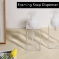 thumbnail image 3 of 2 Pack Foaming Soap Dispenser 15Oz Refillable Foam Liquid Hand Soap Empty Plastic Pump Bottle Container - Clear 450Ml, 3 of 8
