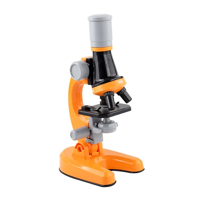 Graflsoa Kids Science Microscope Kit with 12 Specimens (Animals, Vegetables, Fruits, Plants) - 100X/400X/1000X Magnification, ABS Material, No Batteries Included