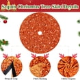 thumbnail image 3 of Falda para árbol de Navidad MODFUNS, lentejuelas, color naranja quemado, 90 cm, 3 of 6