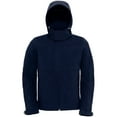 thumbnail image 1 of B&C Mens Hooded Softshell Breathable, Waterproof & Windproof Jacket (Fleece Lining), 1 of 5