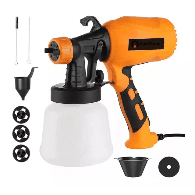 Pulverizador De Acabado Fino 400w,1200ml Naranja con Negro