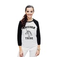 thumbnail image 2 of Thread Tank Unicorn Tribe Unisex 3/4 Sleeves Baseball Raglan White Black Small, 2 of 4