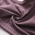 thumbnail image 2 of Hessimy Daisy Bras for Older Women, Comfortable Convenient Front Closure Cotton Bras for Seniors, Full Support No Underwire Bras(Purple,40), 2 of 7