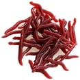 thumbnail image 4 of 100PCS Red Worms Minnow Bait Fishing Lures Artificial Dedicated, 4 of 7