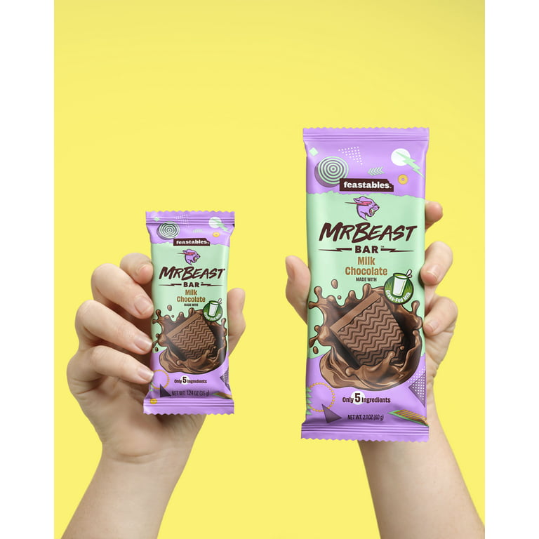  Feastables MrBeast Chocolate Bars – Made With Organic