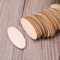 thumbnail image 5 of WINDLAND 10/20/30pcs Oval Wooden Slices Chips Unfinished Cutout Name Tags DIY Scrapbooking Arts Crafts Projects, 5 of 15