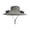 Gray, variant on Unisex Solar Powered Fan Sun Hat with Dual Fans for Fishing, Hiking, and Camping, Ventilated Wide Brim, UV Protection