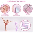 thumbnail image 3 of 2 Packs Flashing Dance Ribbons with Pink Wand, Colorful Gymnastics Ribbons for Children Kids Dancing Streamers Dancer Wand Rhythmic (2 Meter/78.74inch), 3 of 5