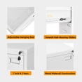 thumbnail image 5 of 3 Drawer File Cabinet, White Metal Filing Cabinet with Lock, Locking Tall File Cabinets with 4 Adjustable Hanging Frame for Home Office, Name Tag, 5 of 7