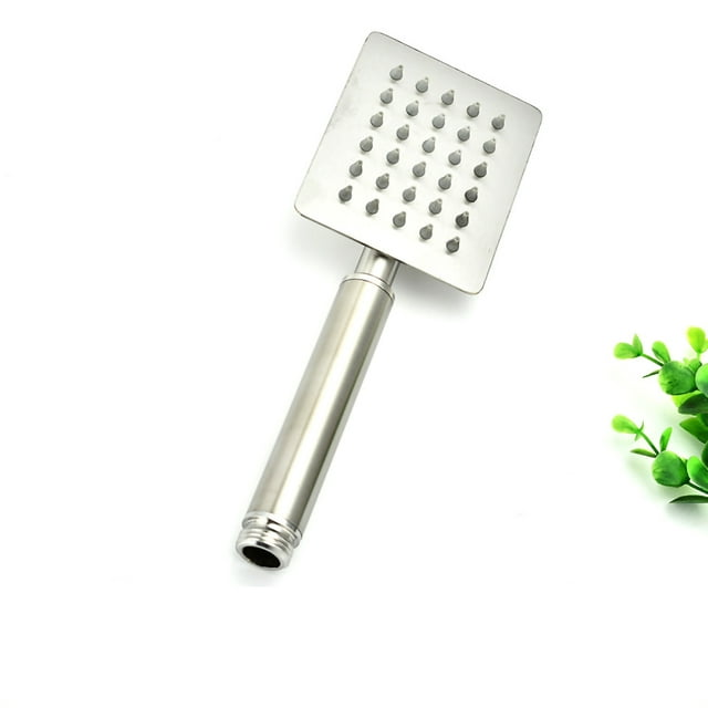 Cabezal de ducha de alta presión G1/2, cabezal de ducha de mano de acero inoxidable para el baño del hogar, acero inoxidable cuadrado 304, 10x8 cm/3,9x3,2 pulgadas