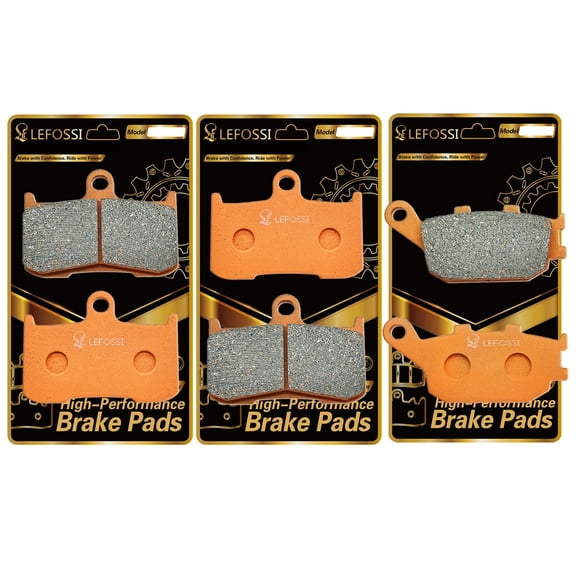 LE LEFOSSI Front and Rear Carbon Fiber Brake Pads Compatible with for Suzuki GSXS750 GSXS 750 GSX-S 750 AL7 AZL7 AL8 AZL8 2017 2018 2019 2020 High Performance,for Highway FA347F FA174R
