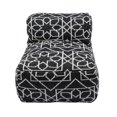 thumbnail image 3 of Pemberly Row Pouf d'Appoint Noir de Transition pour l'Extérieur Fait à la Main, 3 of 5