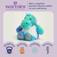thumbnail image 2 of Warmies Junior Microwavable Weighted Stuffed Animal, Lavender-Scented Rainbow Dinosaur Plushie, 0.5 lbs, 2 of 6