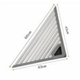 thumbnail image 3 of BUTOMKY Foldable Silicone Triangle Sink Caddy- Anti-Rust Roll-Up Dish Drying Rack with Sponge Holder, Over-The-Sink Organizer for Small Kitchen, Space-Saving Corner Drainer & Trivet‌, 3 of 7