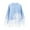 Light Blue, variant on Herrnalise Women's Knitted Crop Tops Long Sleeved Round-neck Christmas Solid Color Sweater Casual Pullover Top Pullover Jumper Sweaters