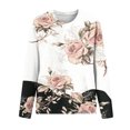 thumbnail image 3 of Oversize Shirt for Women 2024 Fashion Printed Casual Loose Round Neck Long Sleeve T-shirt Tops Blouse Plus Size Long Sleeve Shirt for Women, 3 of 3