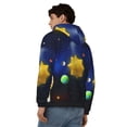 thumbnail image 4 of Honeii Solar System Print Hoodies for Men, Pullover & Full Zip, Breathable Zip up Hoodie, Sweatshirt-XX-Large, 4 of 5