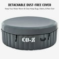 thumbnail image 3 of CO-Z 2-4 Person Inflatable Hot Tub 6 ft Portable Pool and Bathtub w Air Jets Heater Cover Gray, 3 of 9