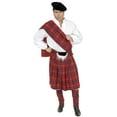thumbnail image 2 of New Adult 36-38 Red Scottish Kilt Highlander Costume, 2 of 2