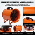 thumbnail image 4 of Faitaliicy Portable Exhaust Fan Utility Blower Extractor Fan With Duct Heavy Duty Blower Fan High Velocity Low Noise Extraction And Ventilation Fan For Paint Booth Ventilating Workshops Confined Space, 4 of 8
