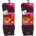 thumbnail image 3 of 2-Pack Polar Extreme Thermal Extra Heavy Acrylic Winter Marled Socks, 3 of 8