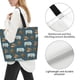 thumbnail image 3 of Balery Miniature Ship In Bottle Bolsa Tote Estilo Estético con Cremalleras, Bolsa de Hombro, Bolsa de Compras Grande y Plegable, 3 of 8