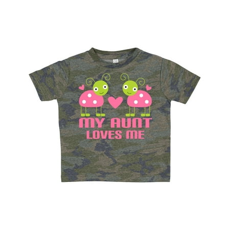 

Inktastic My Aunt Loves Me Gift Toddler Toddler Girl T-Shirt