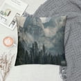 thumbnail image 2 of Creowell  Decorative Throw Pillow Cover  National Park Nature Mountain Trees Mist Couch Pillow Cover Cushion Case for Modern Simple Farmhouse Style Decor, 2 of 5