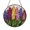 Acrylic 3.5 Inch, variant on Wild Lupine Floral Stained Glass Suncatcher, Decorative Window Hanging Botanical Decor
