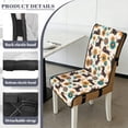 thumbnail image 6 of TSOVTHRID Dachshund Dog Paw Floral Print Dining Chair Cushion Covers Quilted Non-Slip Chair Seat Slipcovers Universal Seat Covers with Elastic Band for Home, Kitchen, Set of 4, 6 of 7