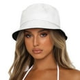 thumbnail image 6 of Reversible Bucket Hat for Men & Women - 100% Cotton Double-Sided Beach Sun Hat Fishing Hat, Packable Travel Hat for Outdoor, Summer & Water Activities (Adjustable Chin Strap), 6 of 8