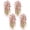 Pink, variant on Artificial Hanging Flowers for Outdoors, 4 Pcs UV Resistant Fake Morning Glory Flowers, Realistic Silk Faux Hanging Plants for Porch, Garden, Patio, Planter Decoration