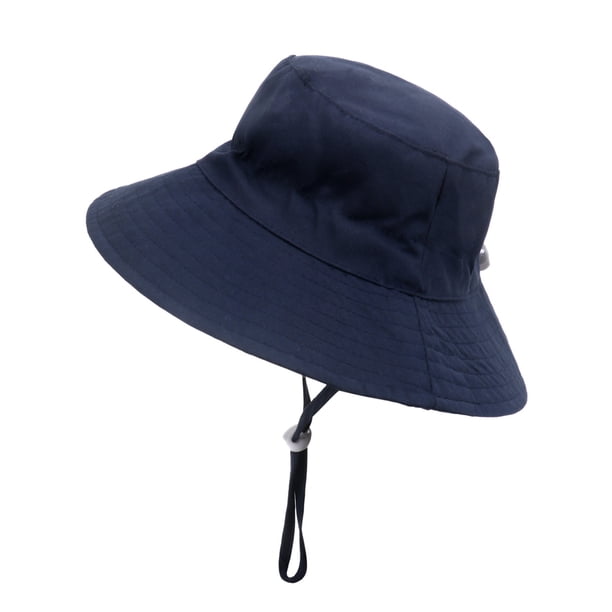 Hukapapa Sombrero para el sol Sombrero ligero para el sol para niños Sombrero protector para el sol para niños pequeños, Sombrero de juego de verano con correa para la barbilla de ala ancha para